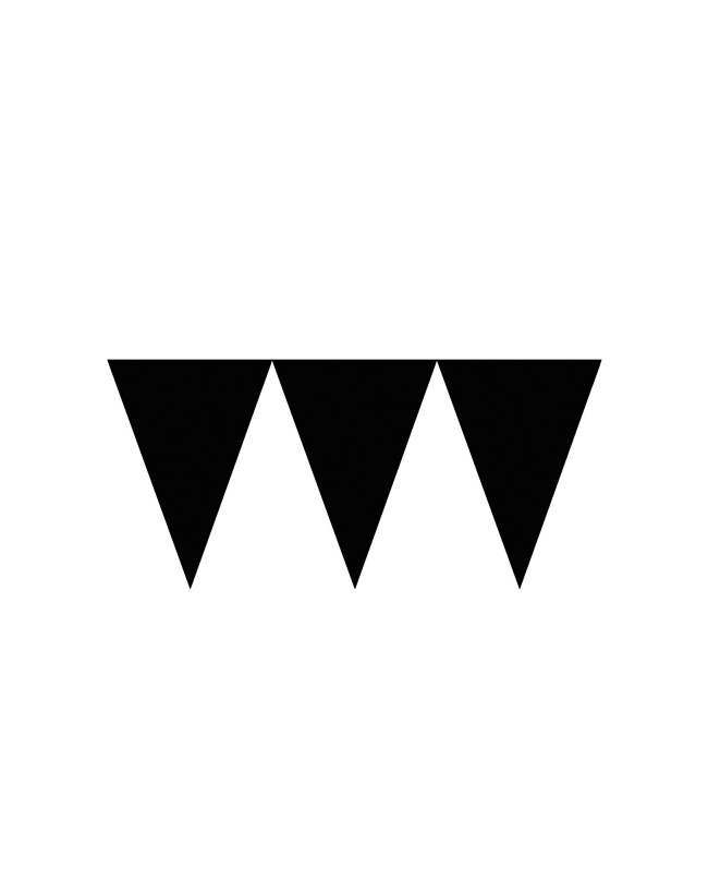 Banderin Negro 457X17,7cm Papel