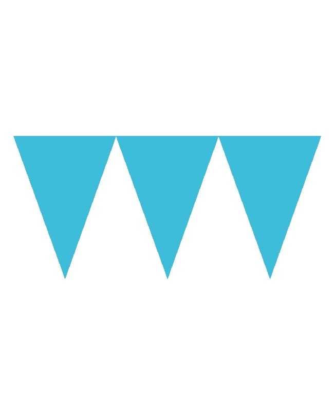 Banderin Azul Caribe 457X17,7cm Papel