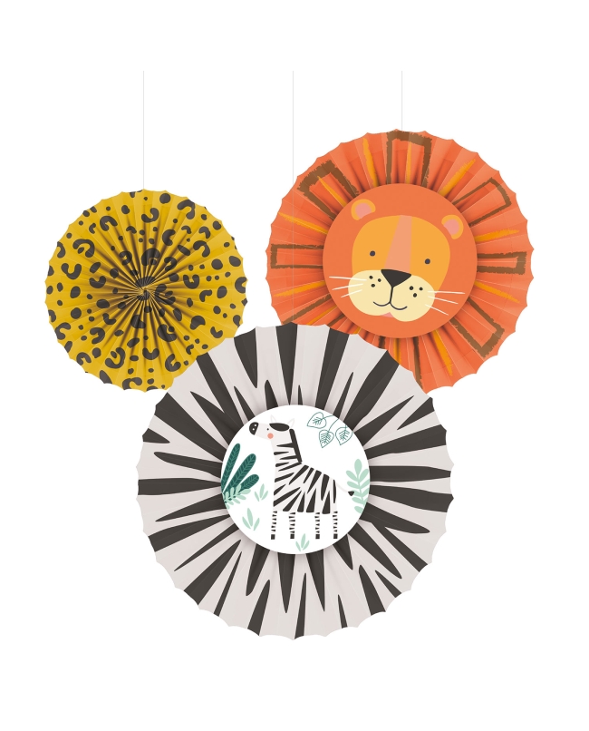 Decorac Abanico Jungla 2X30cm 1X18cm
