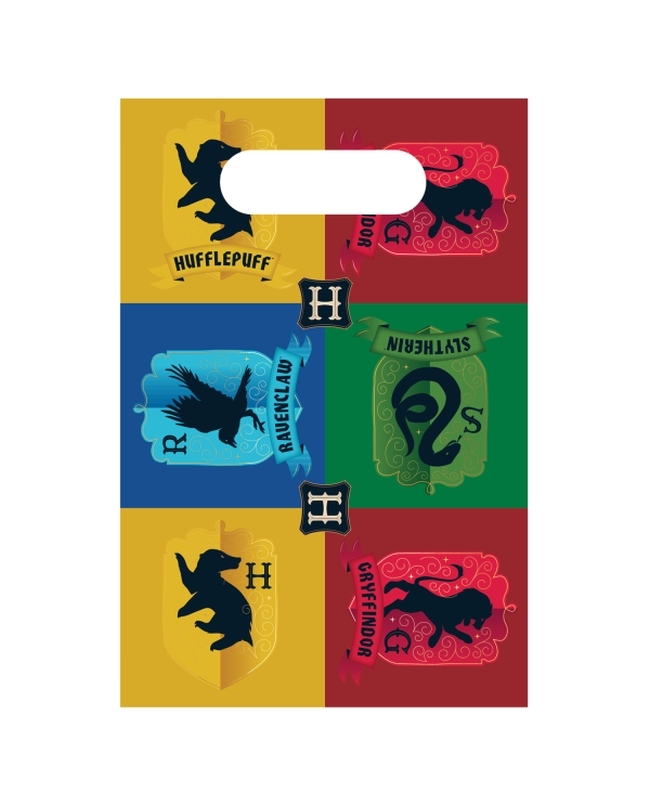 Bolsas Papel Harry Potter Escudos 16X23,6cm
