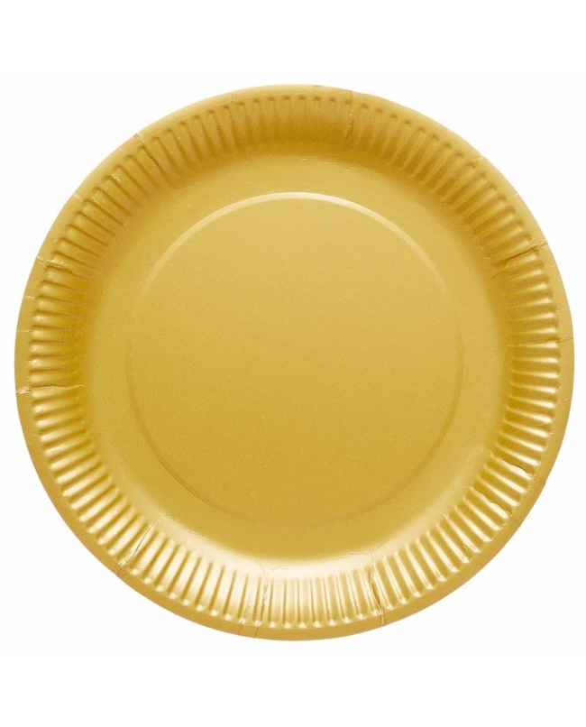 Platos 23cm Oro Crema