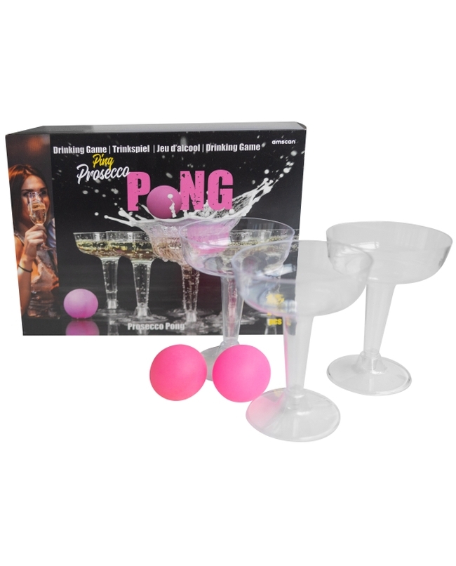 Juego Bebida Set Cava Con 12 Copas Y 3 Pelotas Plast.