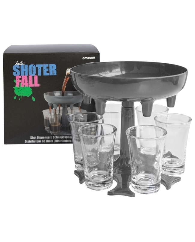 Juego Bebida Set Dispensador Con 6 Vasos Plast.