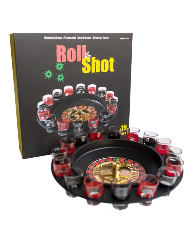 Juego Bebida Set Ruleta Con 16 Vasos Y 2 Pelotas Plast.