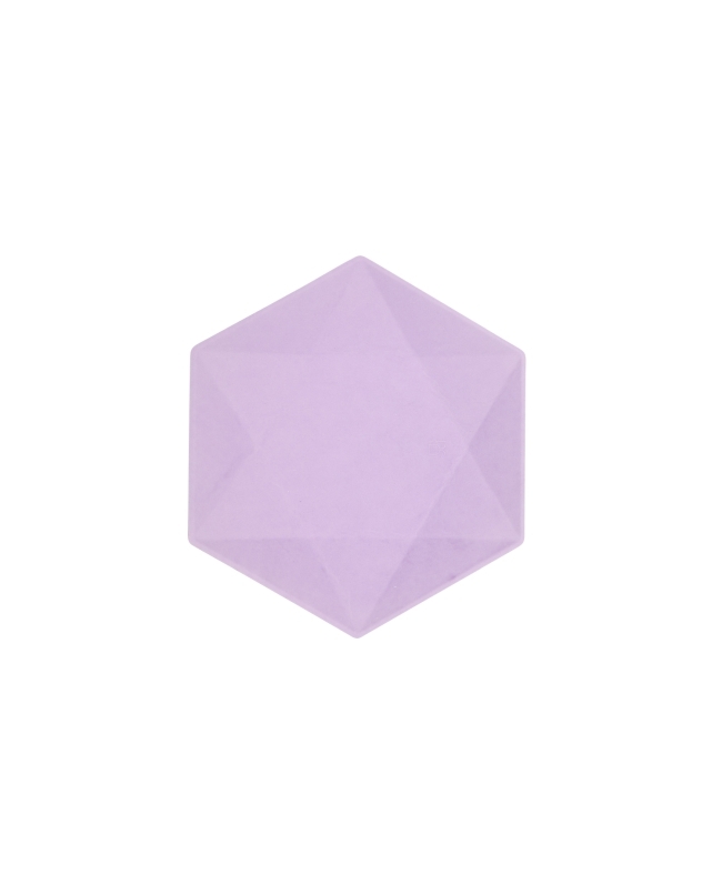 Platos Hexag. 15.8X13,7cm Vert Decor Morado