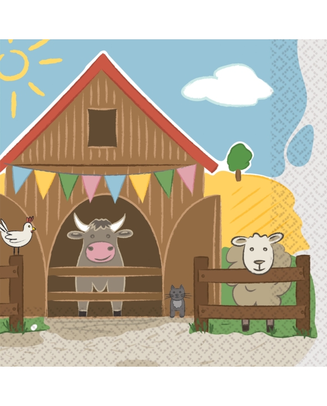 Servilletas 33X33 La granja