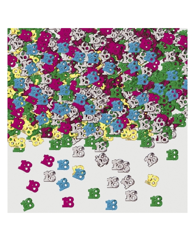 Confeti Numero 18 Multicolor 14gr