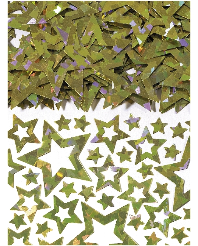 Confeti Estrellas Oro Brillante 14gr