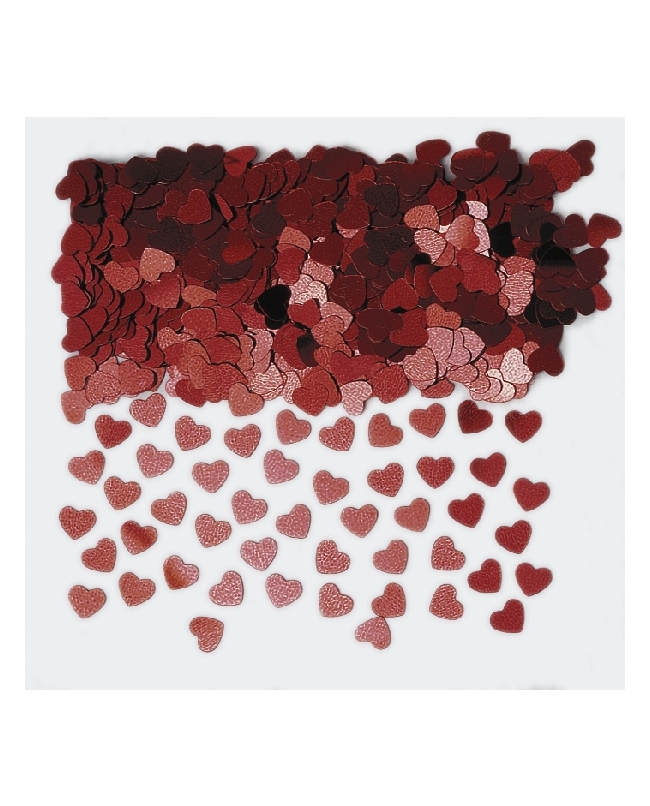 Confeti Corazones Rojos Mini Foil 14gr