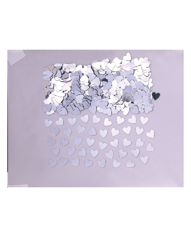 Confeti Corazones Mini Plata 14gr