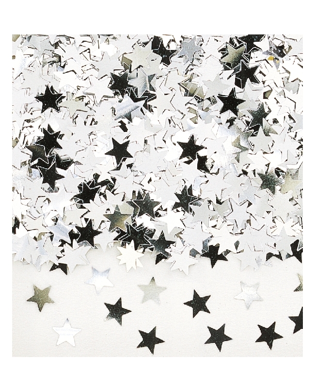 Confeti Estrellas Plata 14gr