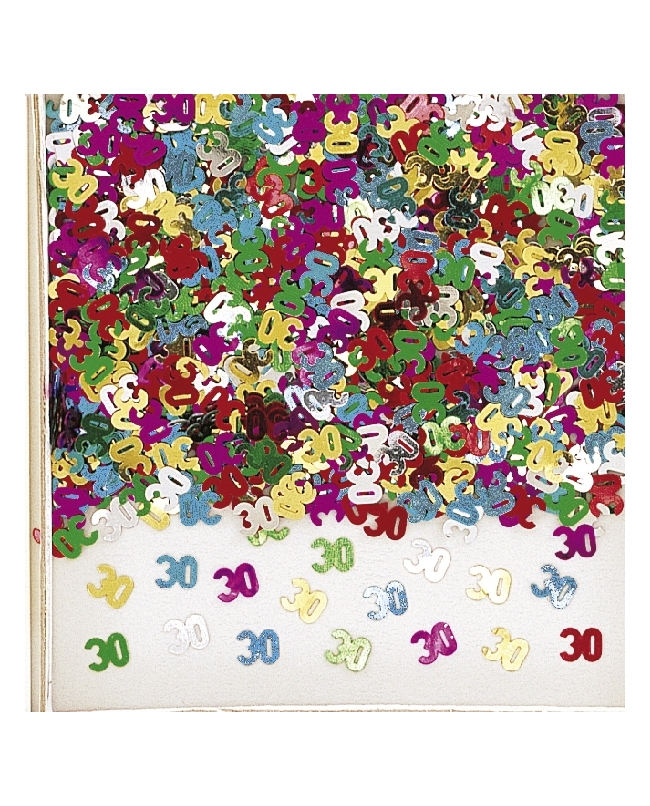Confeti Numero 30 Multicolor 14gr