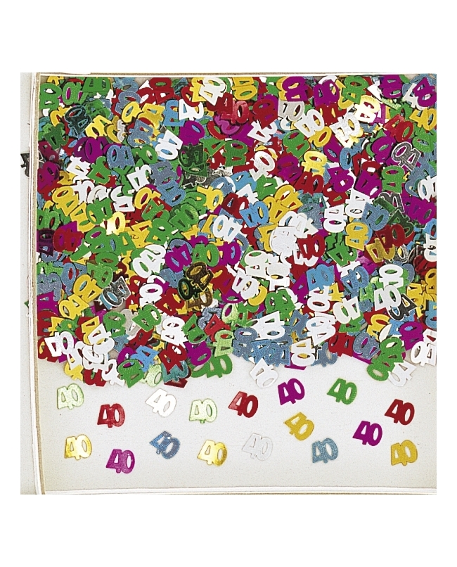 Confeti Numero 40 Multicolor 14gr