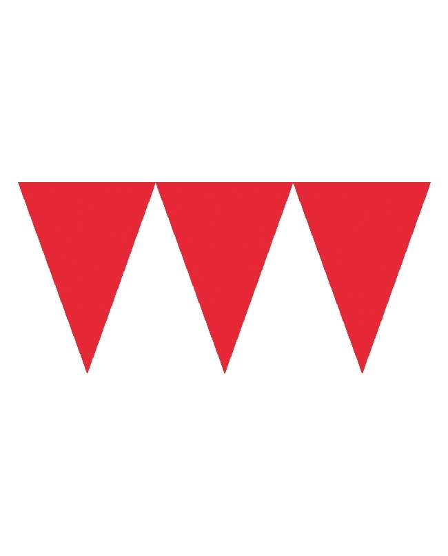 Banderin Rojo 457X17,7cm Papel