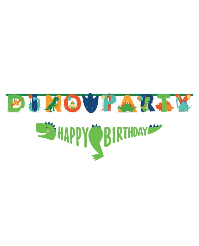 Guirnalda Letras Dino Jungla
