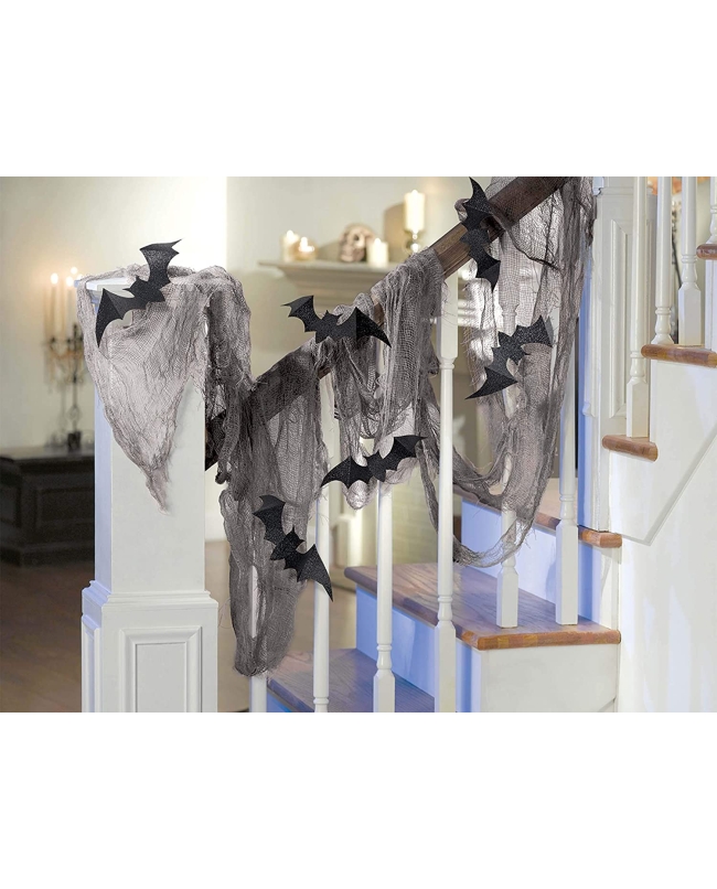 Decor. Gasa Con Murcielagos 60.9X457cm