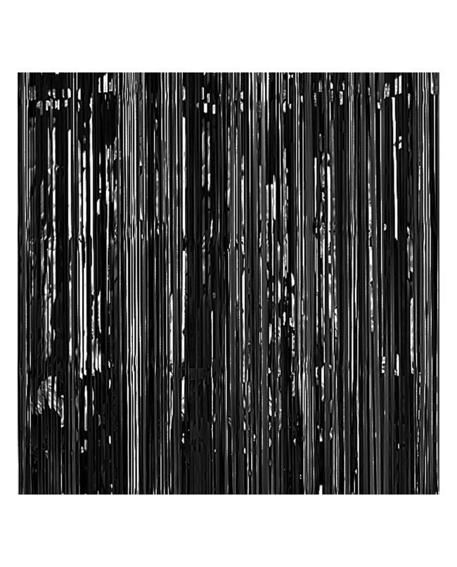 Deco Cortina Negro Metal 243X91.4cm Foil
