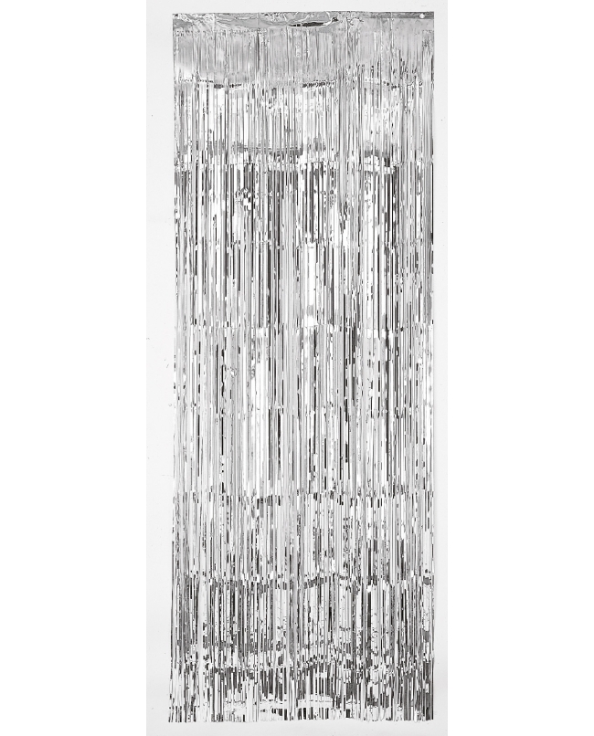 Deco Cortina Plata Metal 243X91.4cm Foil
