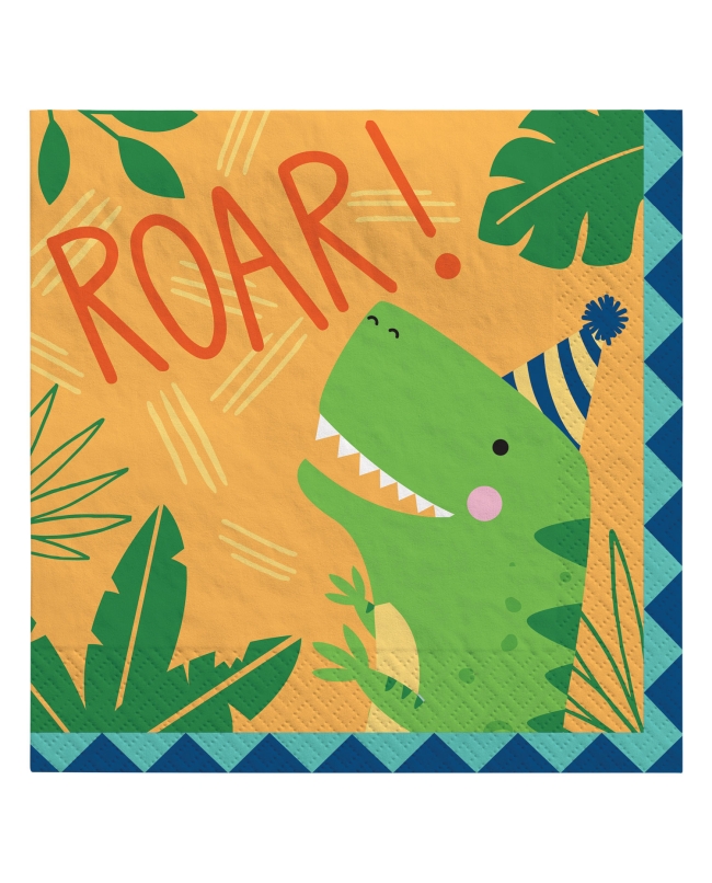 Servilletas 33X33 Dino Jungla