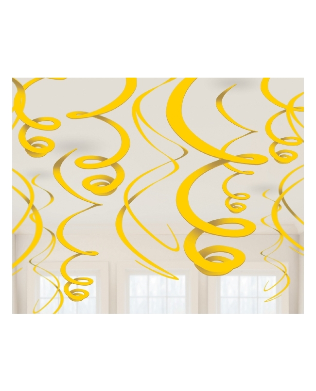 Deco Colg. Serpen Amarilla 55,8cm