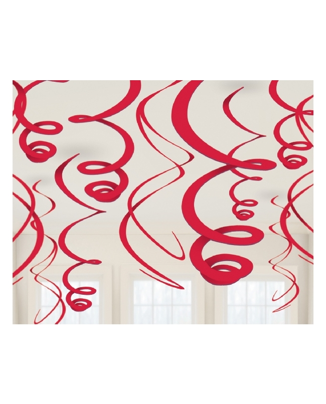 Deco Colg. Serpen Rojo 55,8cm