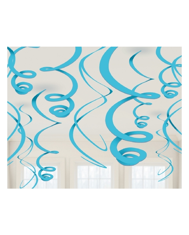 Deco Colg. Serpen Azul 55,8cm