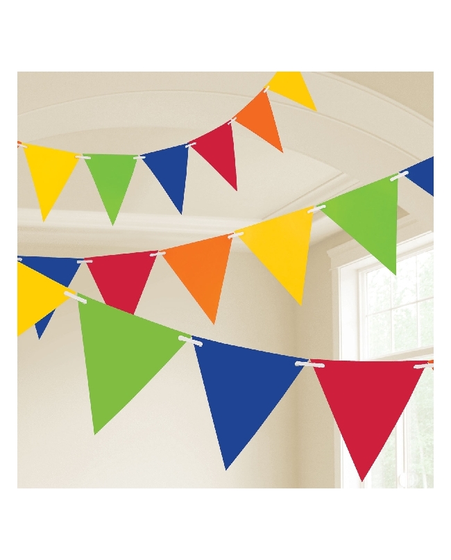 Banderin Multicolor 1000X32cm Plastico