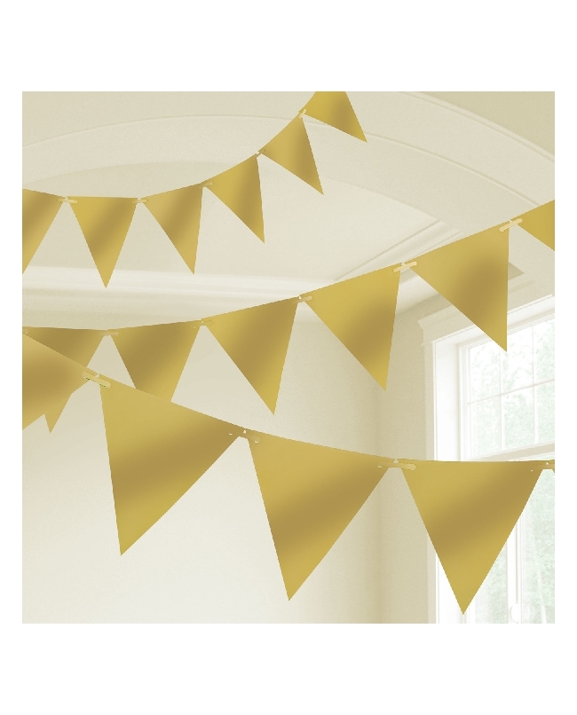Banderin Oro 1000X32cm Plastico