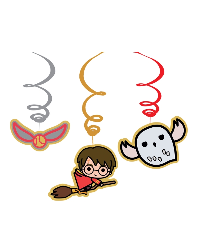 Decor. Colg. Espiral Harry Potter Papel 60cm