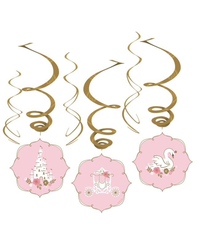 Decor. Colg. Espiral Princesa Por Un Dia Papel 45/80 cm(6X6)