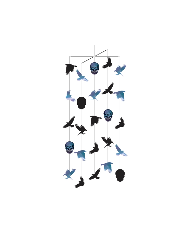 Deco Colgante Movil Huesos Tornasol