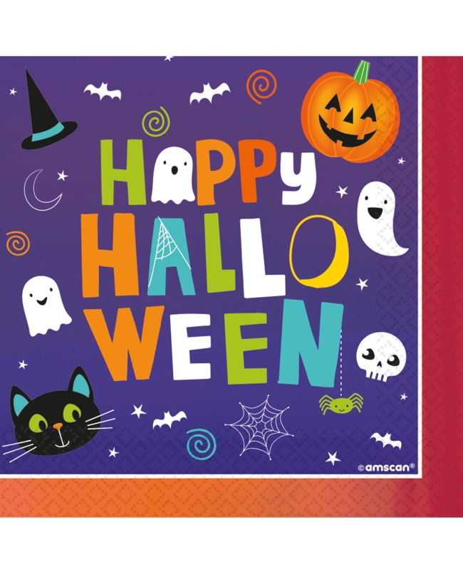 Servilletas 33X33 Amigos Halloween