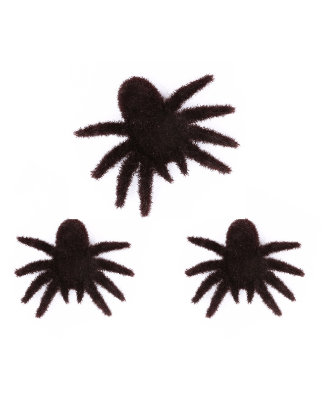 Arañas Peludas Negras 8X10cm