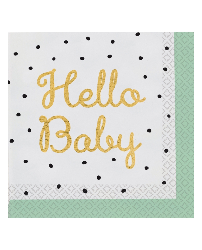 Servilletas 33X33 Hello Baby