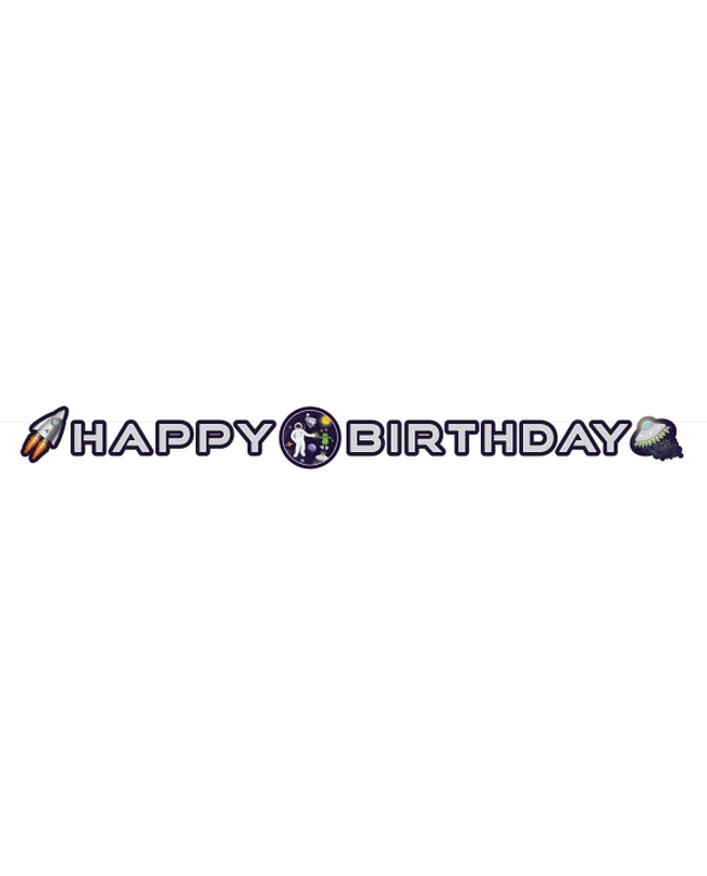Guirnalda Letras H.Bday Espacio 192X12cm