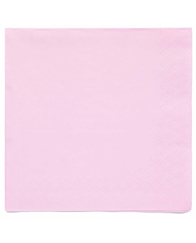 Servilletas 33X33cm Rosa Nube