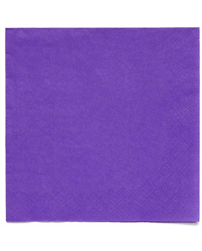 Servilletas 33X33cm Violeta Uva