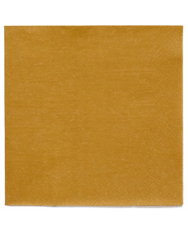 Servilletas 33X33cm Oro Crema