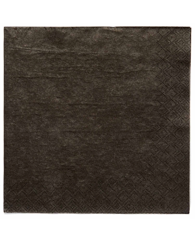 Servilletas 33X33cm Negro Carbon