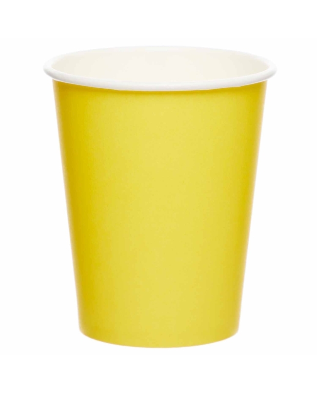Vasos 237ml Amarillo Flor
