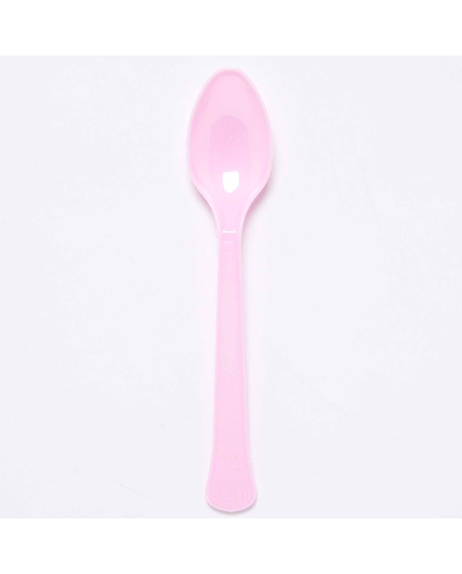 Cucharas Plastc. Rosa Nube 17cm