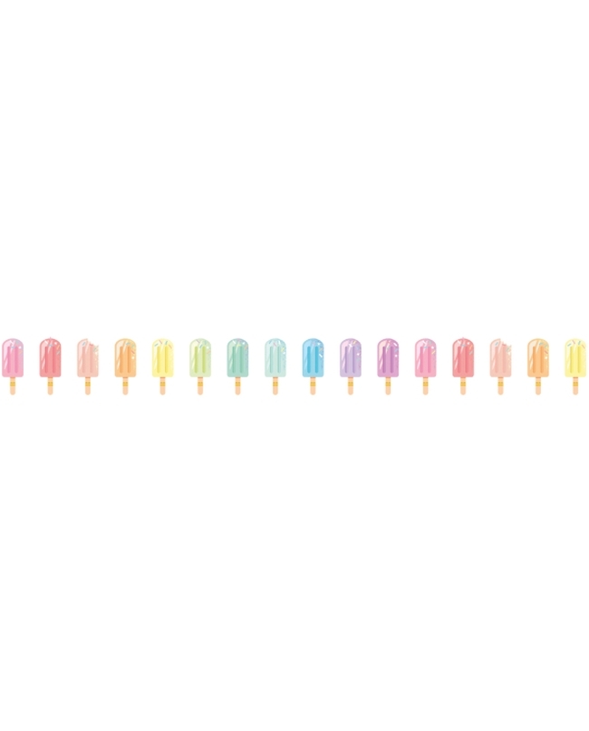 Banderin Papel Pastel Loco 180cm