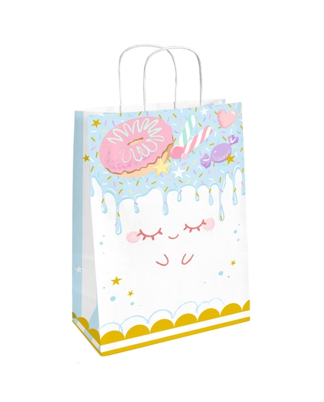 Bolsas Papel Asas Pastel Loco