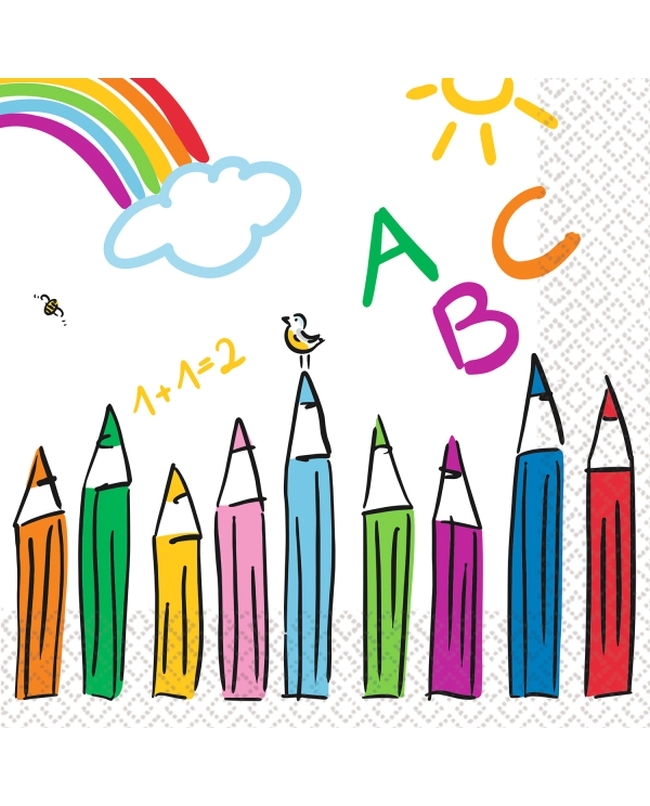 Servilletas 33X33 Vuelta Al Cole