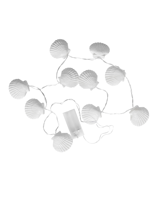 Guirnalda Luces Led Fiesta Surf Conchas Plast. 140cm