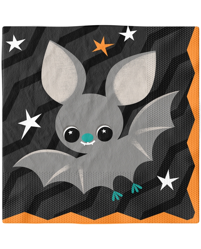Servilletas 33X33 Gatos Y Murcielagos