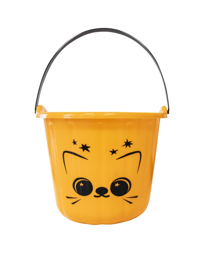 Cubo Dulces Gatos Y Murcielagos Plastico