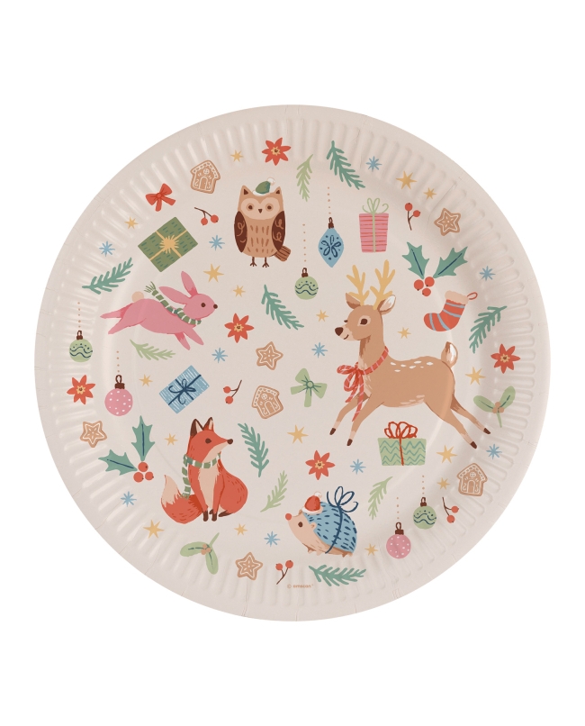 Platos 23cm Bosque Xmas