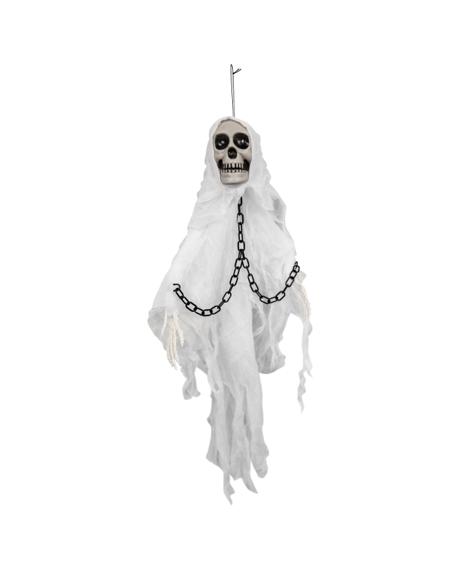 Animatronic Colgante Fantasma Mini Blanco 60X9X80cm
