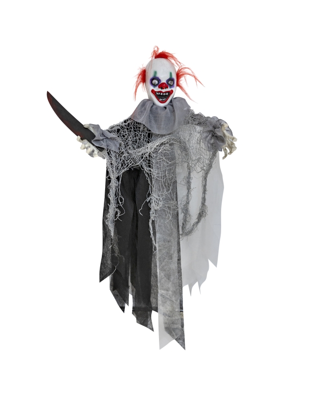Animatronic Colgante Payaso Con Cuchillo 28X20X60cm